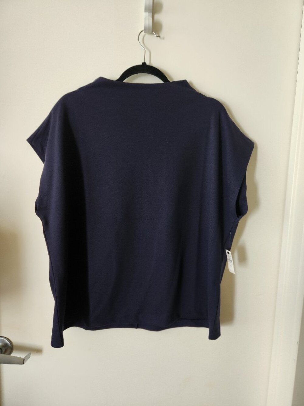 NWT Talbots Women's Navy Funnel Neck Shirt, Size 2XP